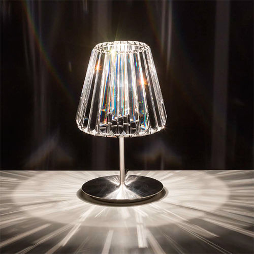 Luminária de mesa - Glitters  - Cliff Young - em aço inoxidável escovado / em vidro / contemporânea