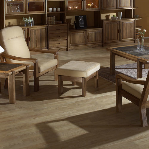 Repousa-pés de design escandinavo - 1240FS - dyrlund - em tecido / em couro / em teca