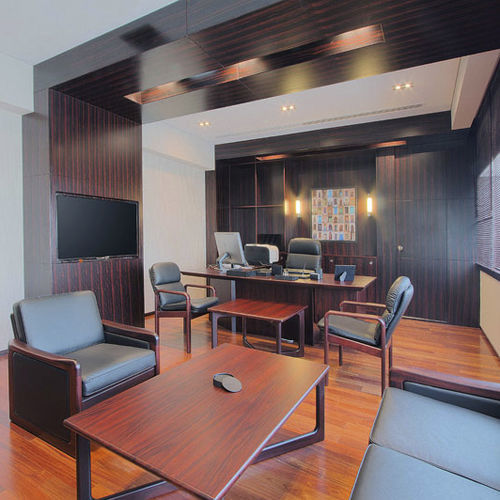 Mesa secretária moderna - CONCORDE 6501  - dyrlund - executiva / de piso / em pau-rosa
