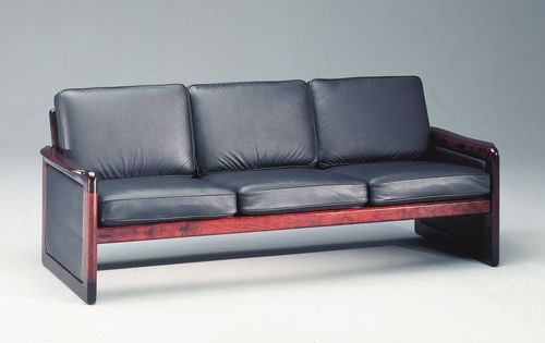 Sofá moderno - 7820-3 - dyrlund - em tecido / em couro / com braços