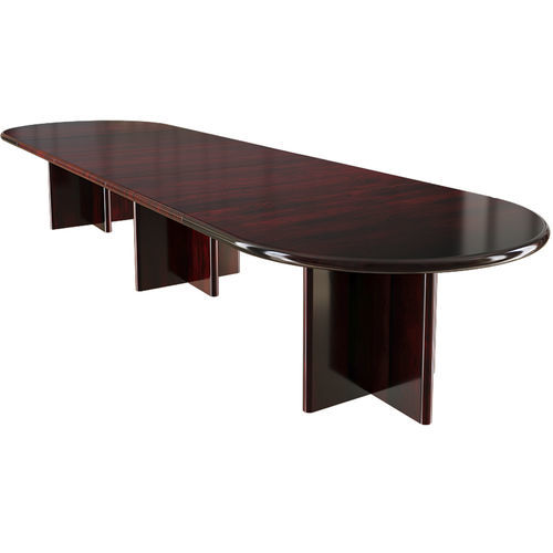Mesa de conferências moderna - 8612/12 - dyrlund - em pau-rosa / com base em pau-rosa / oval