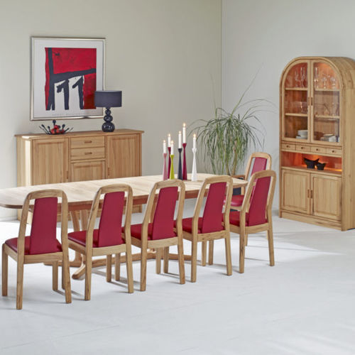 Cadeira contemporânea - 1589K - dyrlund - para ambiente interno / em tecido / com base em madeira