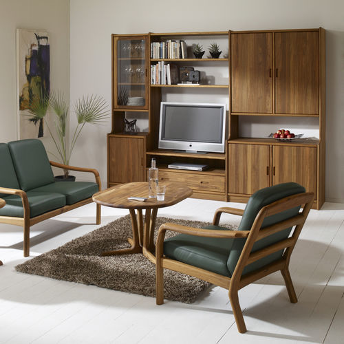 Móvel de parede para TV de design escandinavo - rosenborg wall unit - dyrlund - em madeira