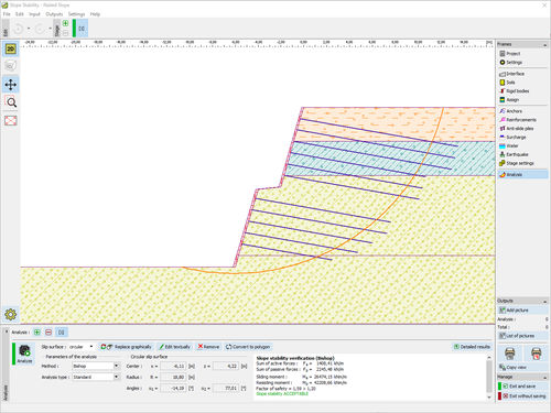 Software de projetos - NAILED SLOPE - FINE - de cálculo geotécnico / de cálculo para paredes de suporte / de análise