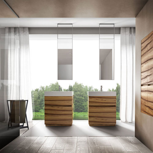 Espelho para banheiro de teto - SOFFITTO - IDEAGROUP - contemporâneo / retangular / em aço