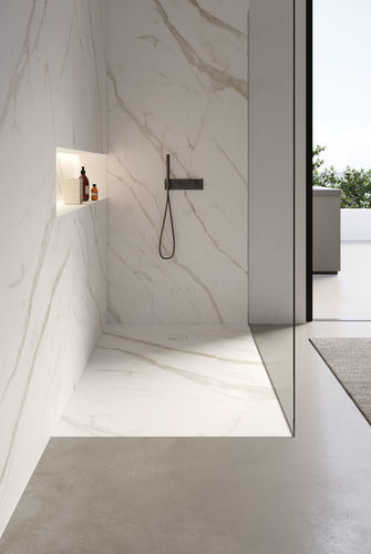 Piso de box retangular - BLADE - IDEAGROUP - ao nível do piso / elevado / grês