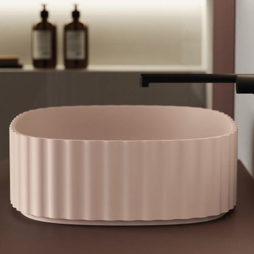 Cuba de apoio - GIOVE03 - IDEAGROUP - em CristalPlant® / personalizável / com acabamento fosco