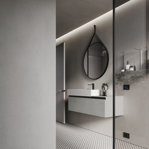 Móvel de banheiro contemporâneo - MY TIME 19 - IDEAGROUP - da linha residencial / em madeira / em cerâmica