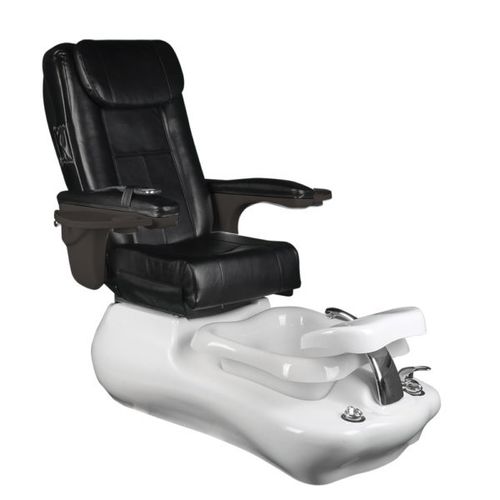 Cadeira spa pedicure em couro sintético - CLEANSPA 'V' - Comfortel - com encosto para cabeça / preta