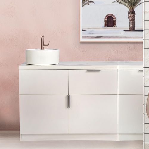 Gabinete de banheiro de piso - BEAUTY BAR - Comfortel - em MDF / em laminado melamínico / contemporâneo