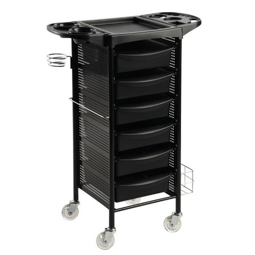 Carrinho auxiliar - LD 6 TIER - Comfortel - para salão de beleza / metálico
