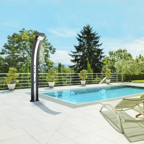 Chuveiro de jardim solar - DADA CURVE - POOLSTAR - lava-pés / multifuncional / em alumínio