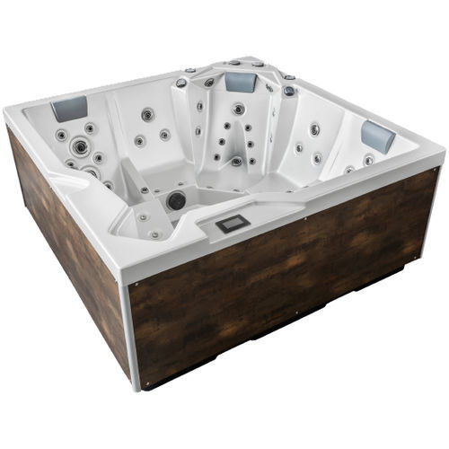 Spa acima do piso - ONYX OKA4 - POOLSTAR - quadrado / de 5 lugares / em acrílico