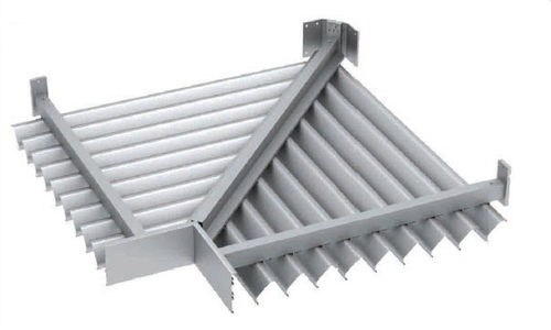 Brise em alumínio - ANGLE INTERIEUR CALERO - Tunal Demconstruct - para fachada / horizontal
