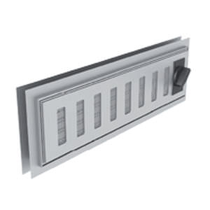 Grelha de ventilação metálica - COULISSANTE - Tunal Demconstruct - retangular / regulável