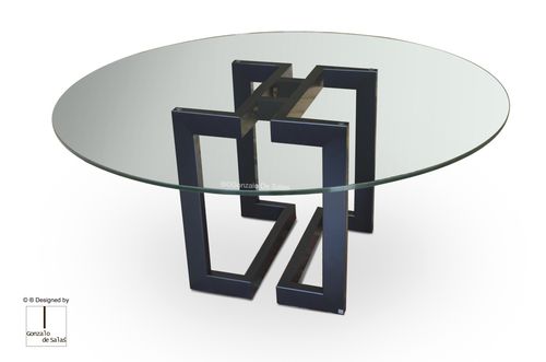 Mesa de jantar contemporânea - SENDAI - GONZALO DE SALAS - metálica / em ferro / em metal laqueado