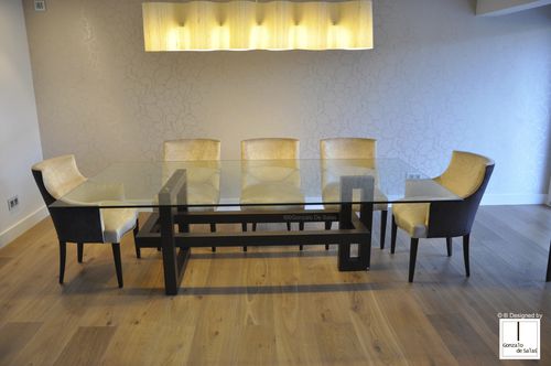 Mesa contemporânea - IOS - GONZALO DE SALAS - em cristal / retangular