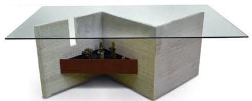 Mesa contemporânea - ESE - GONZALO DE SALAS - em mármore / retangular / de jardim