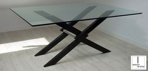 Mesa de reunião contemporânea - XENDRA - GONZALO DE SALAS - metálica / em ferro / em metal laqueado