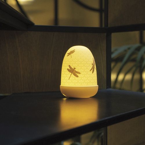 Luminária de mesa - Dragonflies Dome - Lladró - em porcelana / contemporânea / sem fio