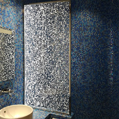 Box de banheiro sem porta - CRISTAL - D025 - DACRYL® - em acrílico / com iluminação / da linha comercial