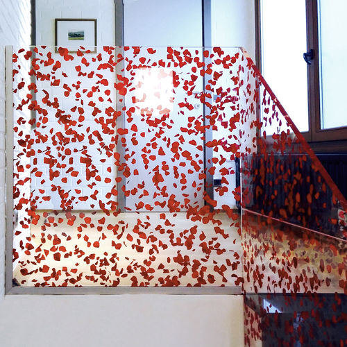 Painel decorativo de revestimento - PÉTALES DE ROSE ROUGE - D007 - DACRYL® - para móveis / de parede / para ambiente interno