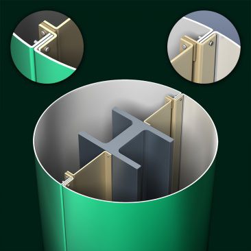 Revestimento de coluna - PAC-1000F  - PAC-CLAD Petersen Aluminum