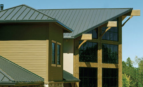Cobertura em aço galvanizado - TITAN® SLZ-1000 SNAP LOCK - Custom-Bilt Metals - em chapa de aço / zipada
