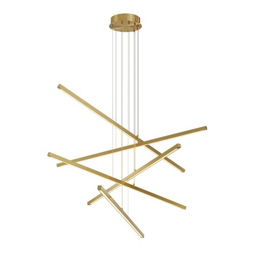 Lustre contemporâneo - KIMPTON - EICHHOLTZ - em latão / de LED / feito à mão