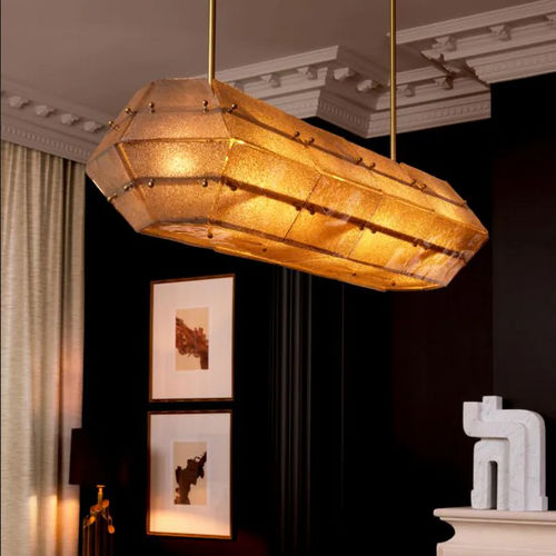 Lustre contemporâneo - FERRUCCI - EICHHOLTZ - em vidro / em latão / para 6 lâmpadas