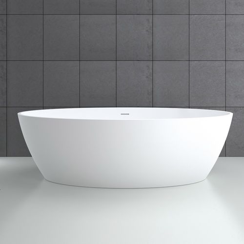 Banheira oval - SPACE  - SDA Decoration - freestanding / de resina / branca