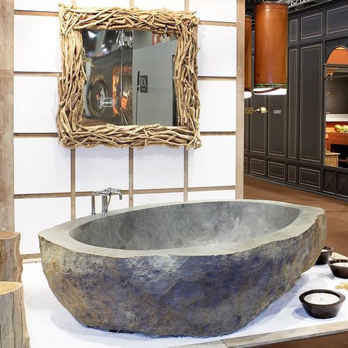 Banheira freestanding - RIVER STONE - SDA Decoration - em aglomerado mineral