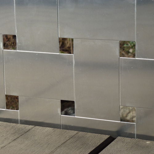 Revestimento de fachada tipo cassete - TRESS'DESIGN - Metal Design Concept - metálico / texturizado