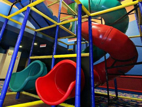 Escorregador em curva - COMBO SPIRAL  - Soft Play LLC - múltiplo / tubular