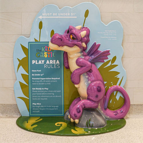 Placa de sinalização de embutir - Soft Play LLC - de piso / em material plástico / em cartão