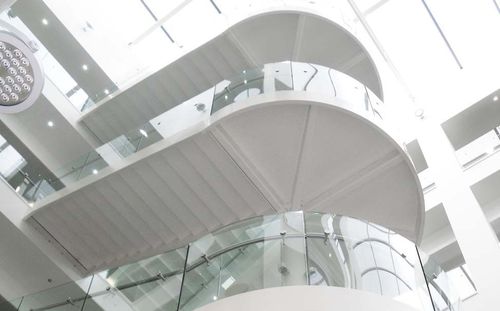 Escada em U - HARBOURSIDE - Canal Engineering - com degraus em vidro / com estrutura em aço inoxidável / contemporânea