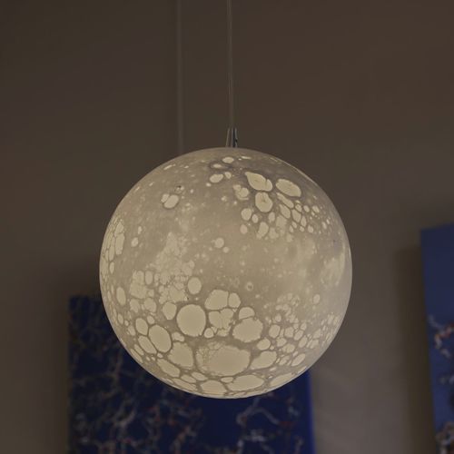 Pendente - LUNE - Semeur d'étoiles - em vidro soprado / de design original / Wire
