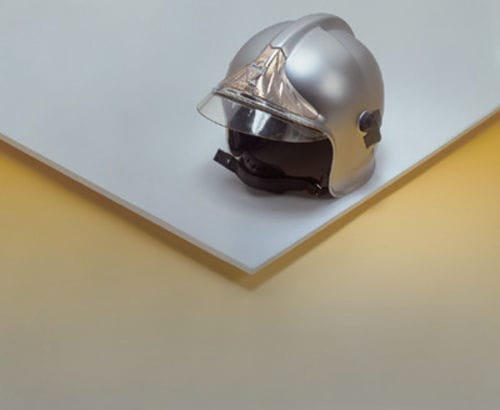 Placa de gesso reforçada - GLASROC&reg; F 13 - Placoplatre - retangular / ignífuga / Euroclasse A1