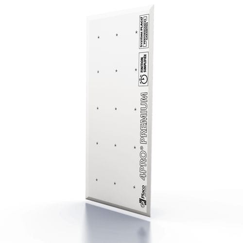 Placa de gesso decorativa - 4PRO® PREMIUM 13 - Placoplatre - retangular / Euroclasse A2 / para parede divisória