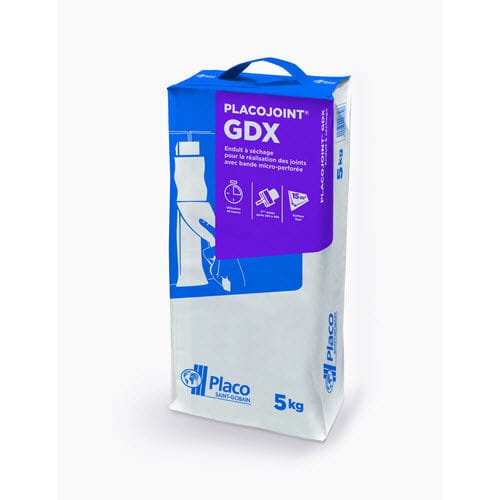Reboco de acabamento - PLACOJOINT® GDX® 5kg - Placoplatre - de selagem de juntas / para ambiente interno / para parede divisória