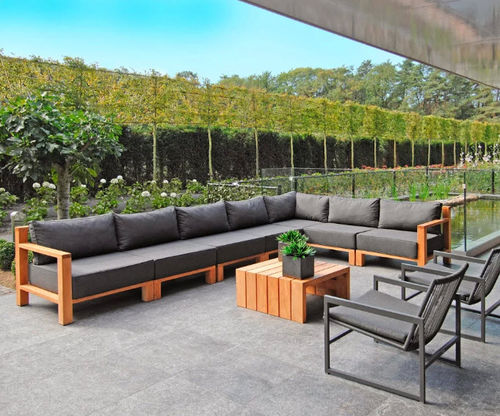Sofá modular - MIAMI BEACH - BOREK parasols | outdoorfurniture - de canto / contemporâneo / para pátio