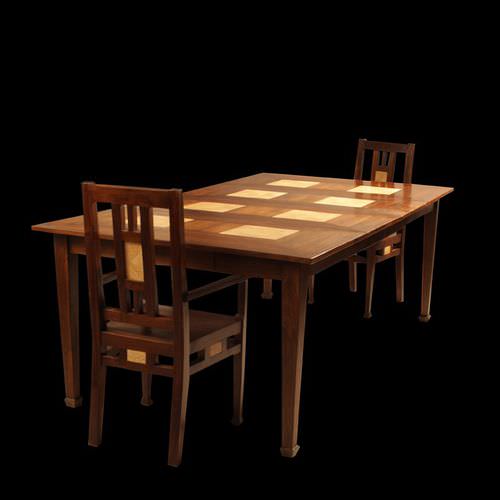 Mesa de jantar clássica - FTA HP DINEX  - MATAHATI - em madeira / quadrada / da linha residencial
