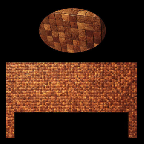 Cabeceira para cama de casal - MATAHATI - Colonial / em casca de coco / sob medida