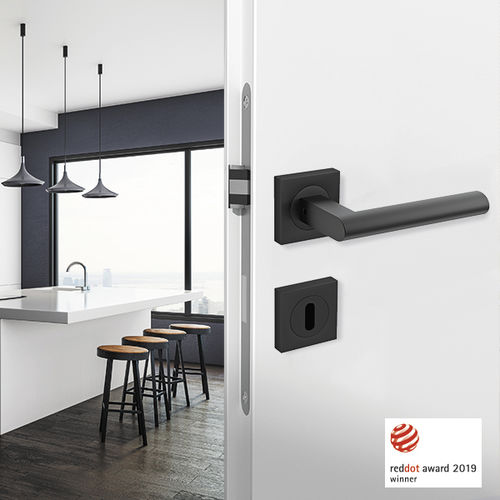 Maçaneta para porta - ER45Q MADEIRA 83 - Karcher Design - em aço inoxidável / contemporânea / acabamento acetinado