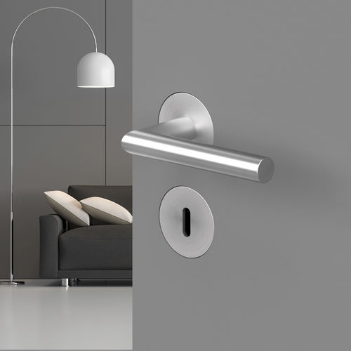 Maçaneta para porta - RHODOS EPL28 71 - Karcher Design - em aço inoxidável / contemporânea / da linha residencial