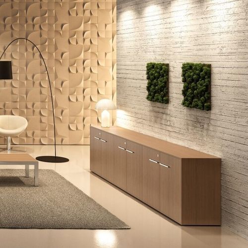 Armário de arquivo baixo - KAY4 - Styloffice S.p.a. - em madeira / com gavetas / contemporâneo