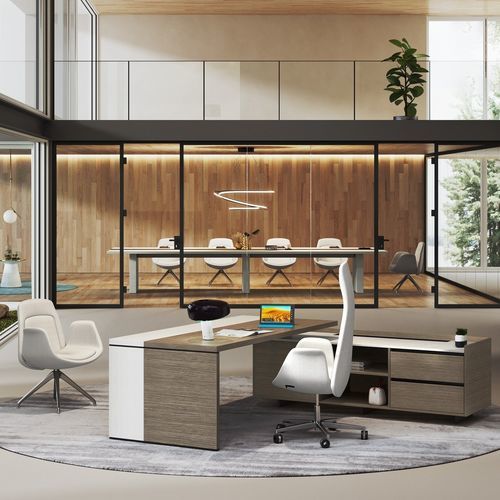 Mesa executiva - HONOR - Styloffice S.p.a. - de piso / contemporânea / em madeira maciça