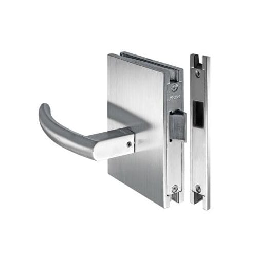 Maçaneta para porta de vidro - OSSPL-LATCH-111 - OZONE OVERSEAS LTD. - em aço inoxidável / contemporânea / com fechadura