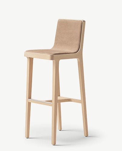 Cadeira alta contemporânea - EMEA - Alki - para ambiente interno / em tecido / em couro