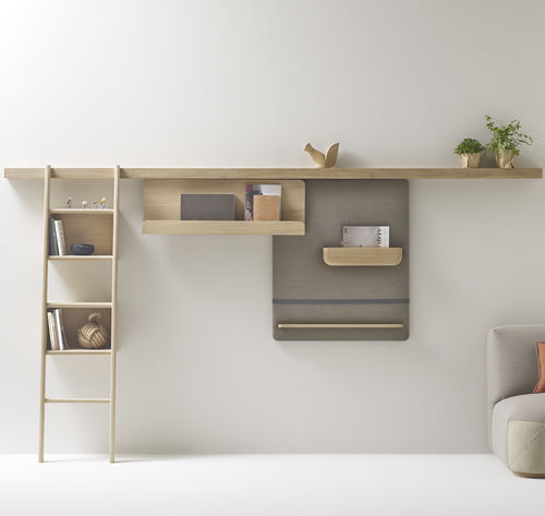 Sistema de prateleiras de parede - ZUTIK - Alki - contemporâneo / em madeira maciça / da linha residencial